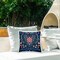 Stupell Industries Folk Flowers in Heart Pattern Outdoor Printed Pillow design by Sazerelli Designs, 18 x 7 x 18